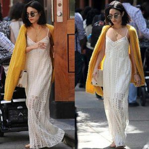 Tularosa x Revolve Ivory Lace Charity Long Slip Dress XSmall